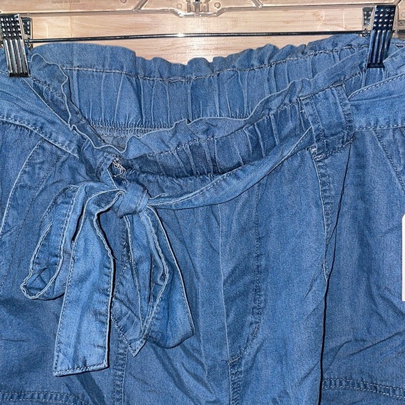 Time and Tru Womens Belted High Rise Pull-on Tencel Short Size L - Picture 5 of 8